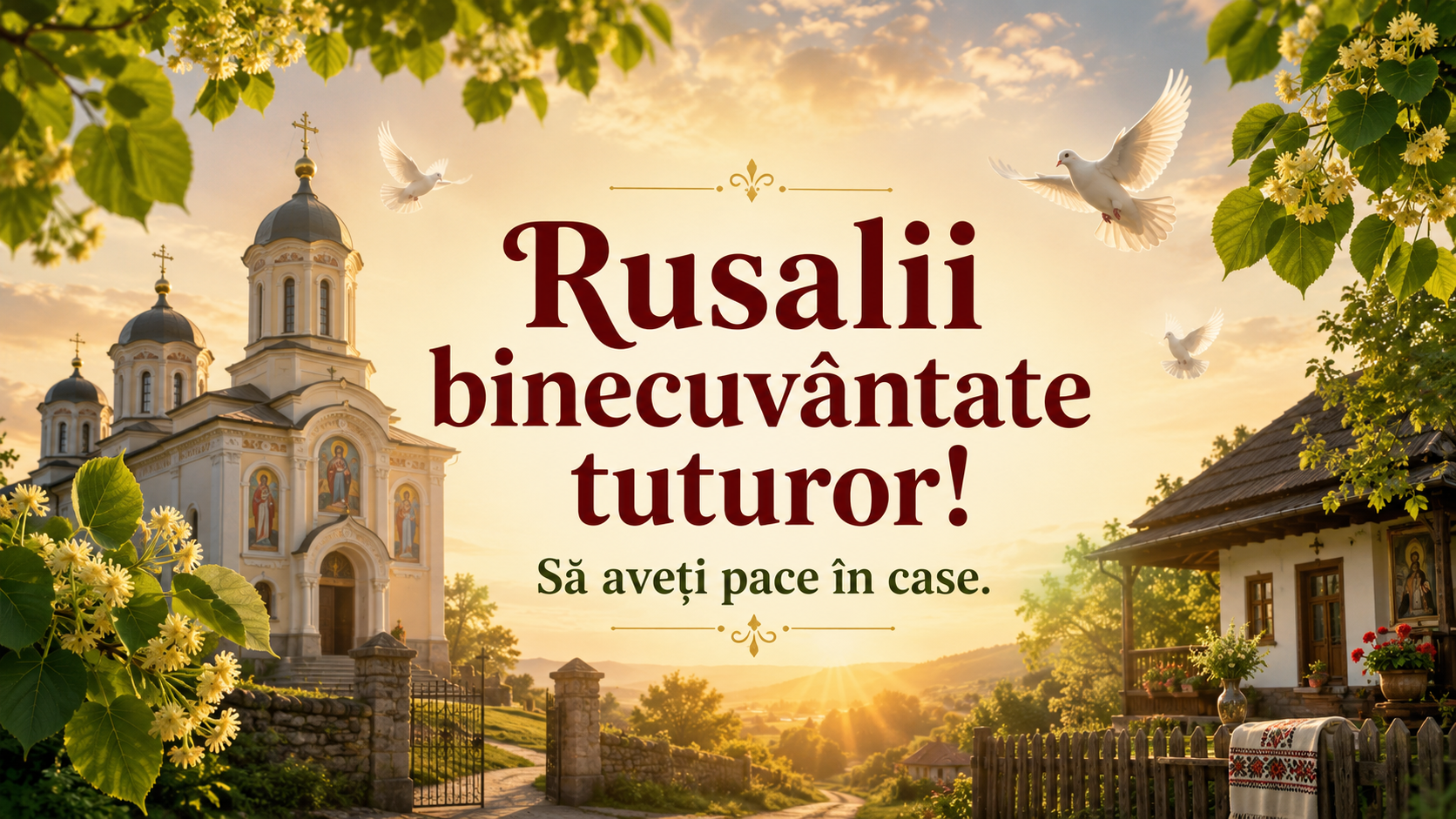 🕊️ Rusaliile – sărbătoarea sufletului care se întoarce spre Dumnezeu