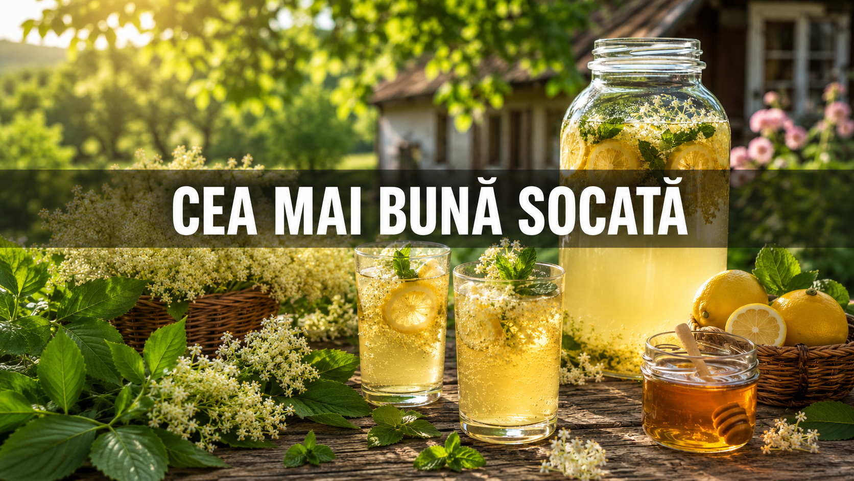 🌿 Cum faci cea mai bună socată de casă – fără zahăr alb