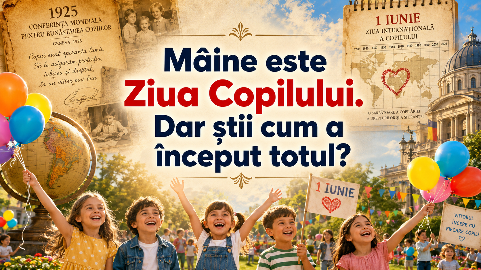 Mâine este Ziua Copilului. Dar știi cum a început totul?